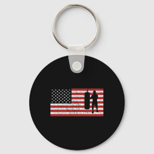 American Flag Boxing Boxing Gift Men Women Key Ring