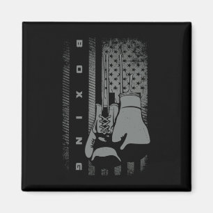 American Flag Boxing For Women Kids Men  Magnet