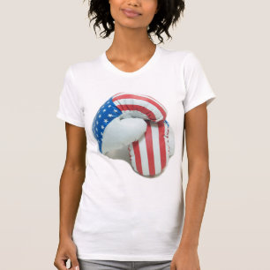American Flag Boxing Gloves T-Shirt