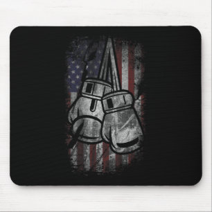 American Flag Boxing Shirts For Men Women Fourth O Mouse Mat