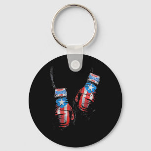 American Flag Boxing Usa Gloves Gym Boxer Fitness Key Ring