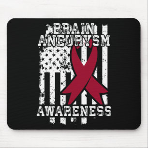 American Flag - Brain Aneurysm Survivor Mouse Mat