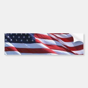 AMERICAN FLAG BUMPER STICKER