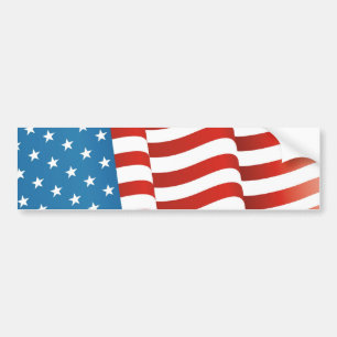 American Flag Bumper Sticker