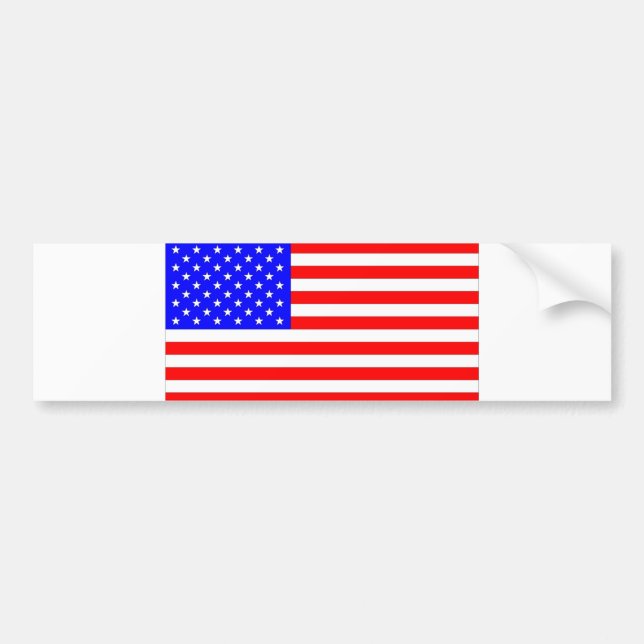 AMERICAN FLAG BUMPER STICKER (Front)