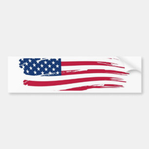 American Flag Bumper Sticker