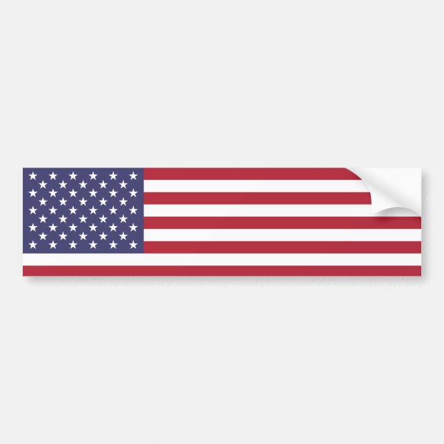 American Flag Bumper Sticker (Front)