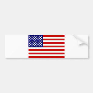 American flag bumper sticker