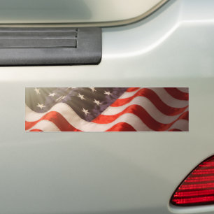 American Flag Bumper Sticker