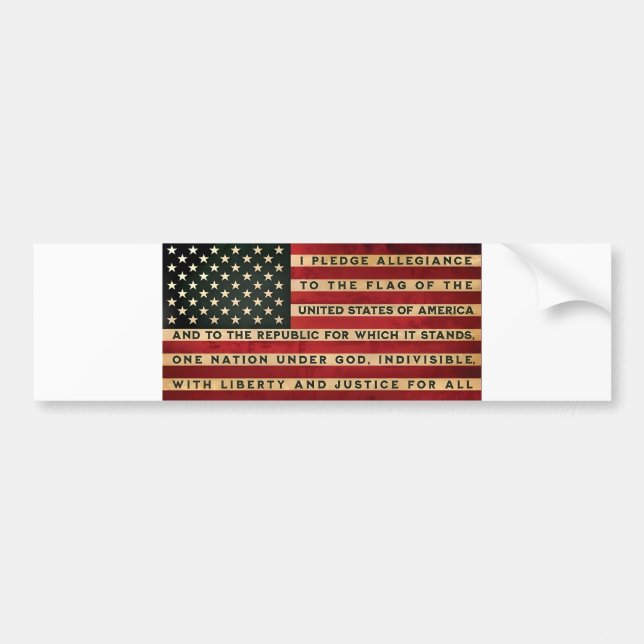 American Flag Bumper Sticker (Front)