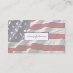 American Flag Business Card
