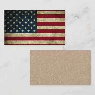 American Flag Business Card