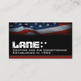 American Flag Business Card