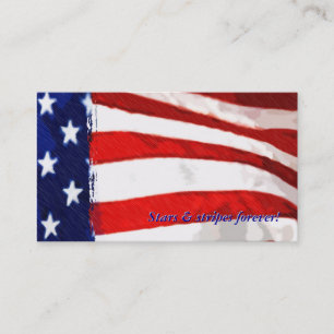 American Flag Business Card