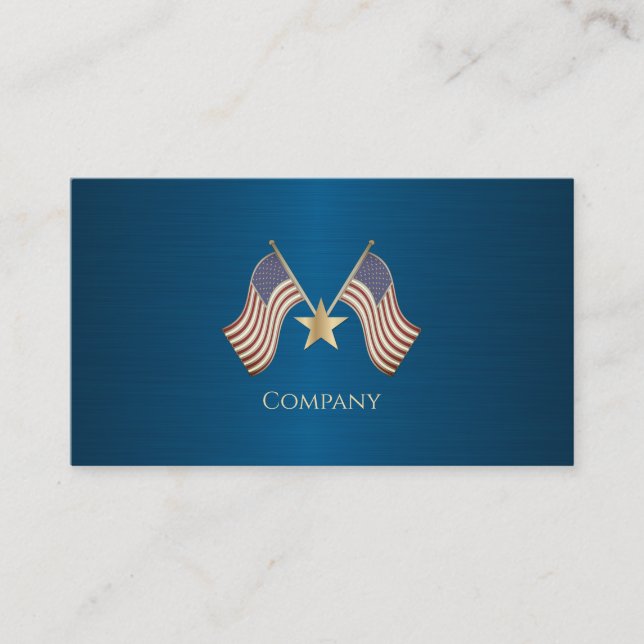 American Flag Business Card (Front)