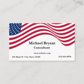 American Flag Business Card