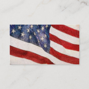 American Flag Business Card
