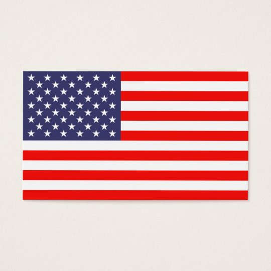 American flag business card template