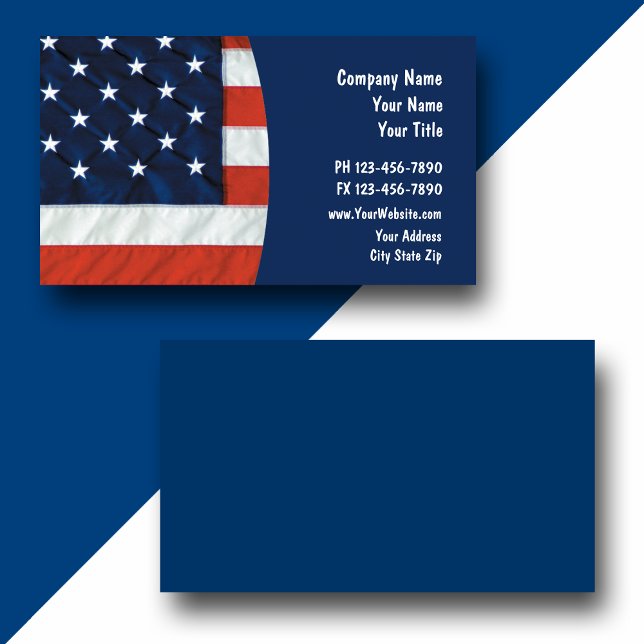 American Flag Business Cards (Creator Uploaded)
