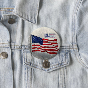 American Flag Button