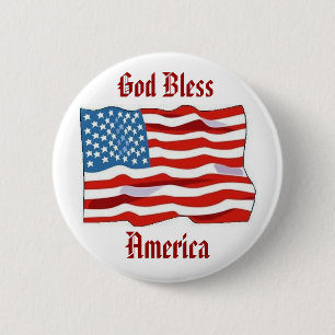 American Flag Button