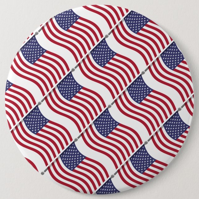 American Flag Button Pin (Front)