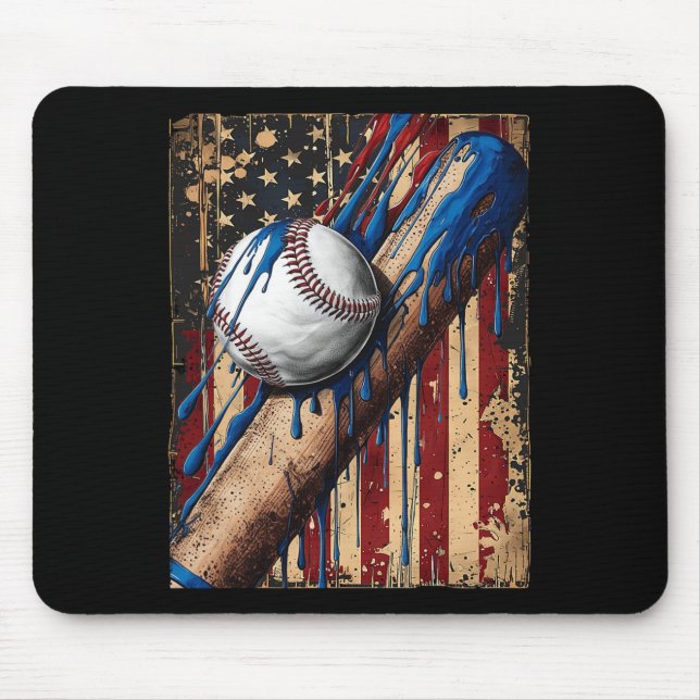 American Flag Bysebyll Apparel - Bysebyll  Mouse Mat (Front)