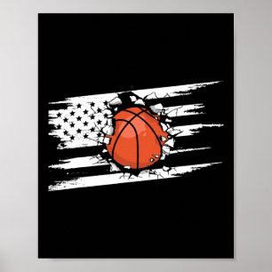American Flag Bysketbyll Apparel - Bysketbyll 1 Poster