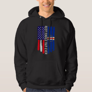 American Flag & Cabo Verde Flag Best Single Dad Ev Hoodie