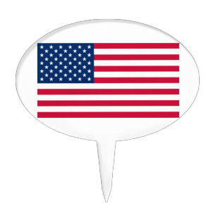 American Flag Cake Topper