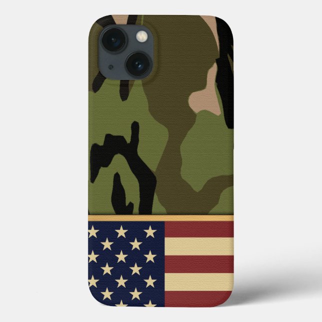 American Flag Camo Case-Mate iPhone Case (Back)