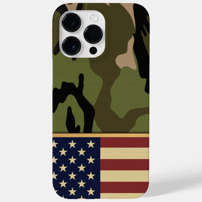 American Flag Camo Case-Mate iPhone Case (Back)