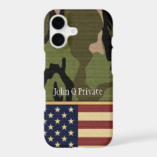 American Flag Camo Name template