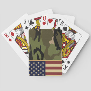 American Flag Camo Playing Cards