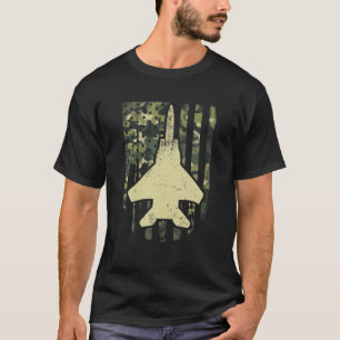 American Flag Camouflage Air Force 4Th Of July F-1 T-Shirt