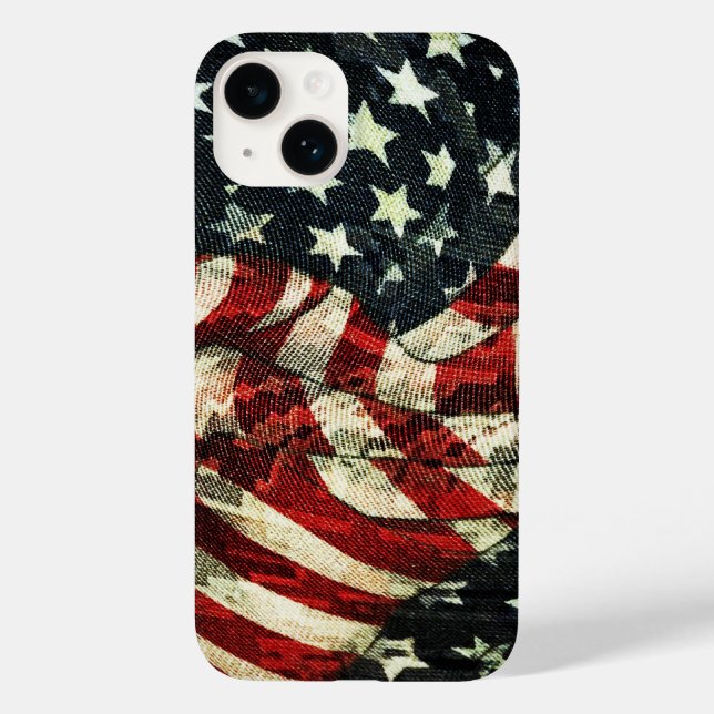American Flag-Camouflage by Shirley Taylor Case-Mate iPhone Case (Back)
