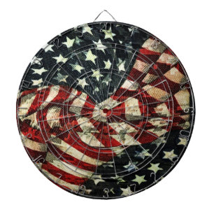 American Flag-Camouflage by Shirley Taylor Dartboard