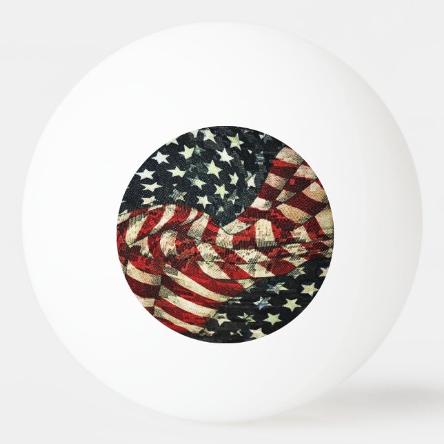 American Flag-Camouflage by Shirley Taylor Ping Pong Ball (Front)