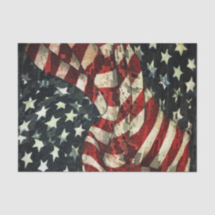 American Flag-Camouflage by Shirley Taylor Tissue Paper
