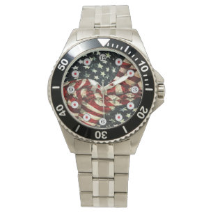 American Flag-Camouflage by Shirley Taylor Watch