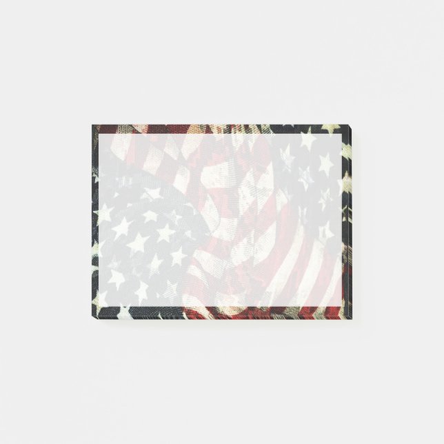 American Flag-Camouflage Post-it Notes (Front)