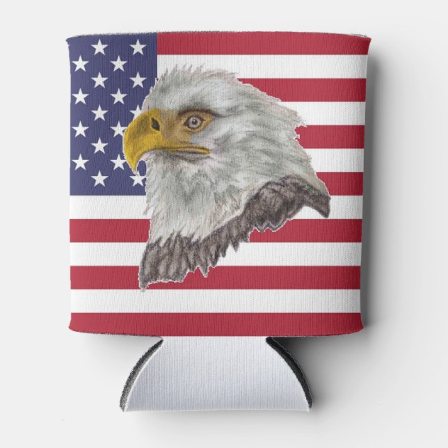 American Flag Can Cooler (Front)
