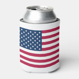 American flag can cooler