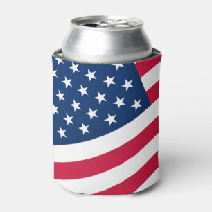 American Flag Can Cooler USA - Patriotic