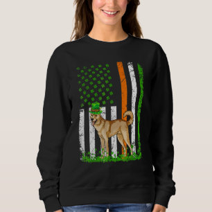 American Flag Canaan Dog Dog Lovers St Patricks Da Sweatshirt