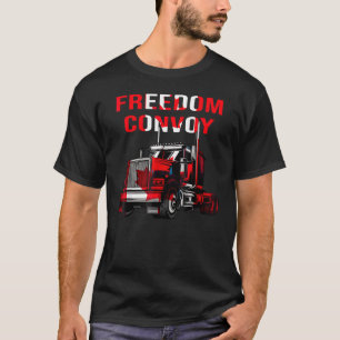 American Flag Canada Flag Freedom Convoy 2022 Truc T-Shirt