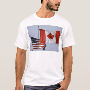 AMERICAN FLAG / CANADIAN FLAG T-Shirt