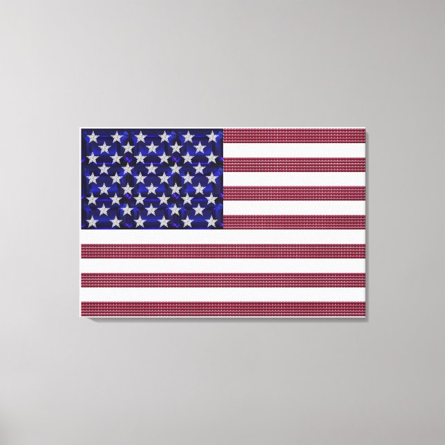 American Flag Canvas Print (Front)