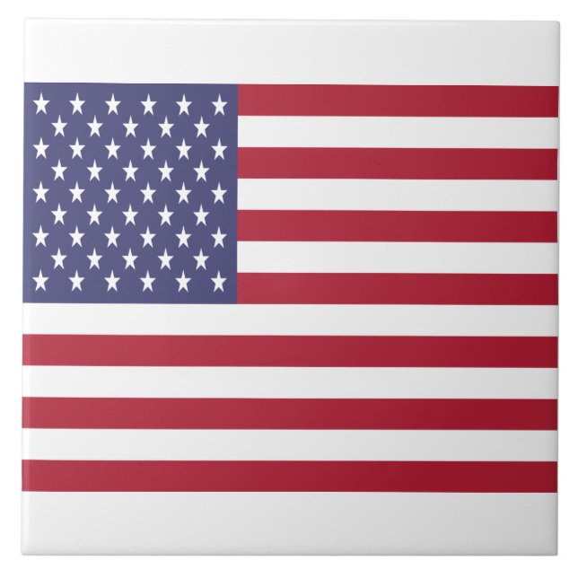 American Flag Ceramic Tile (Front)