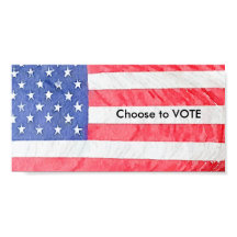 American Flag "Choose to Vote" Paper Poster